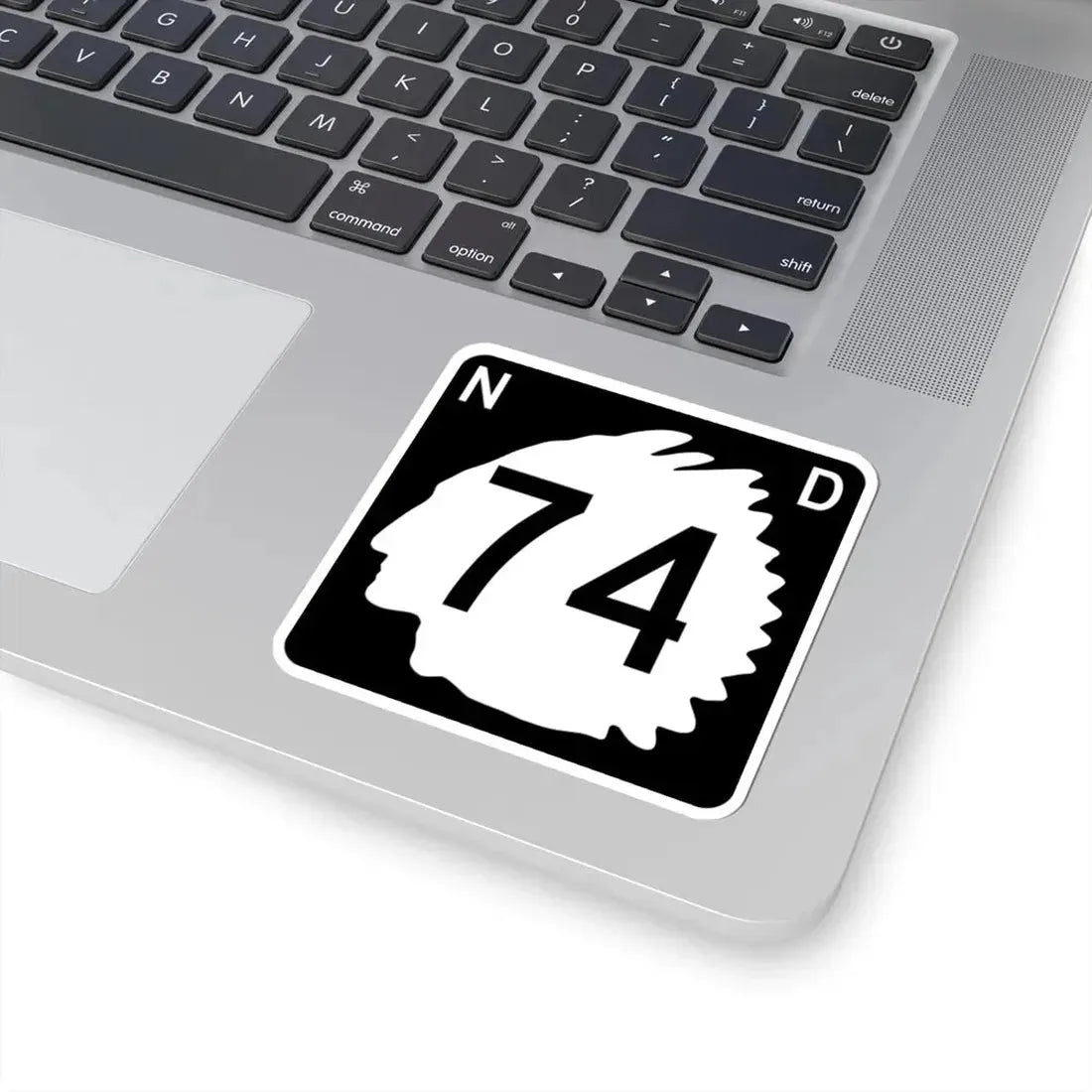 North Dakota 74 (North Dakota) (Road Sign) STICKER Vinyl Kiss-Cut Decal - The Sticker Space