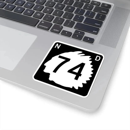 North Dakota 74 (North Dakota) (Road Sign) STICKER Vinyl Kiss-Cut Decal - The Sticker Space