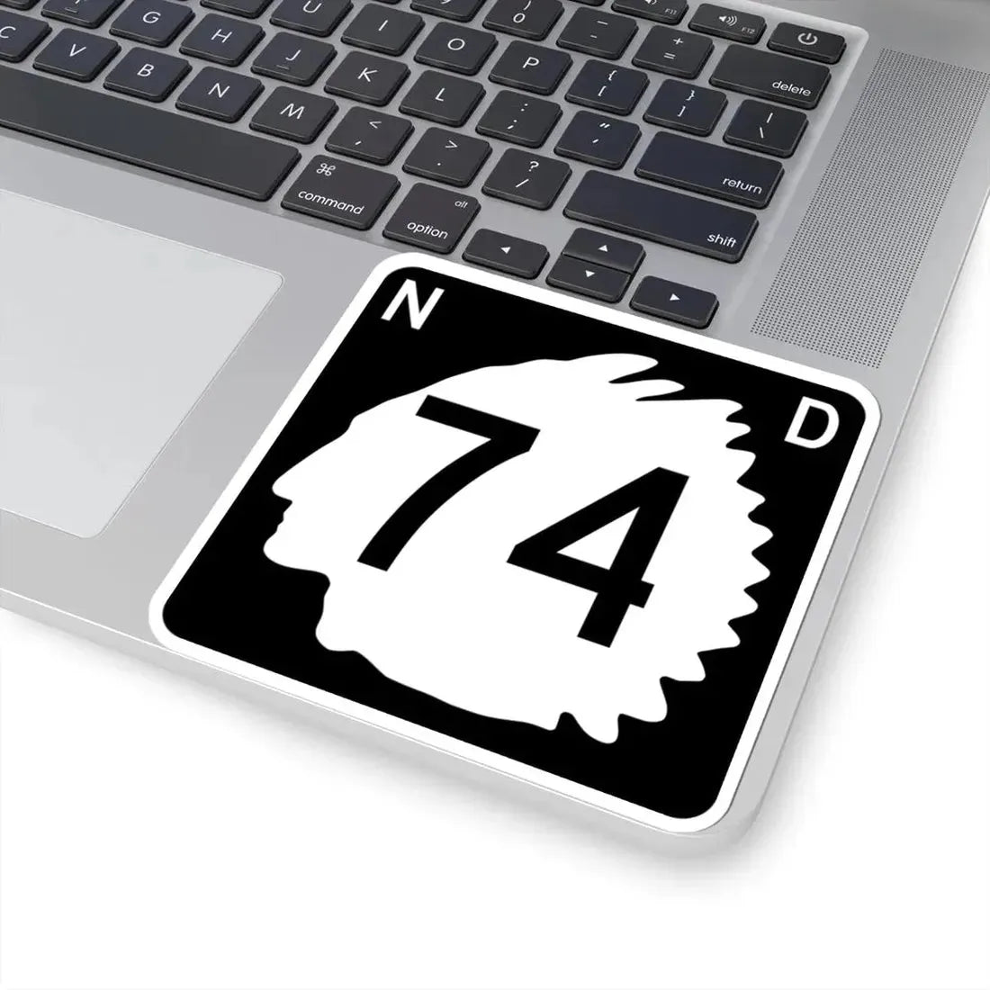 North Dakota 74 (North Dakota) (Road Sign) STICKER Vinyl Kiss-Cut Decal - The Sticker Space