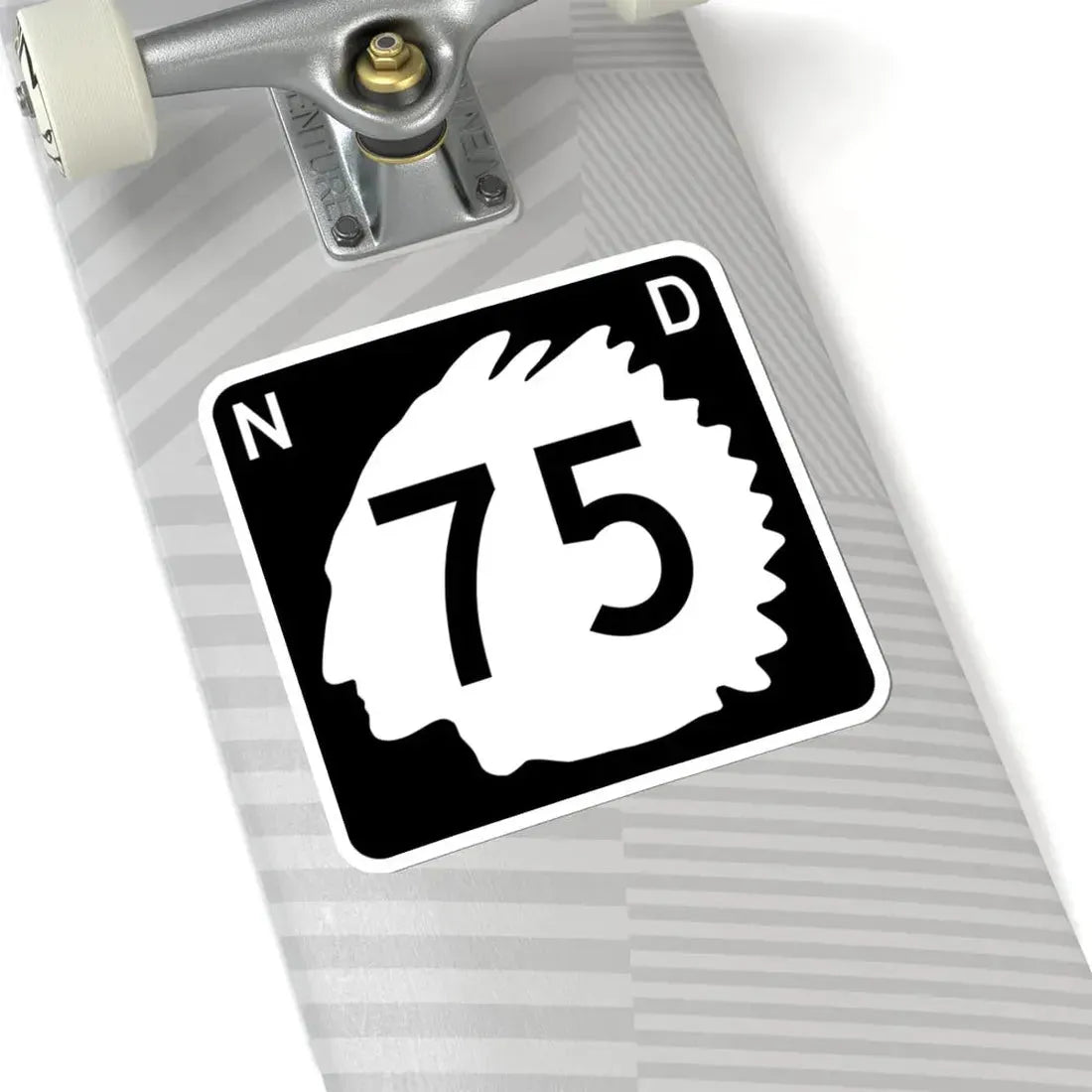 Nd Sticker North Dakota 75 (North Dakota) (Road Sign) STICKER Vinyl Kiss-Cut Deca ...