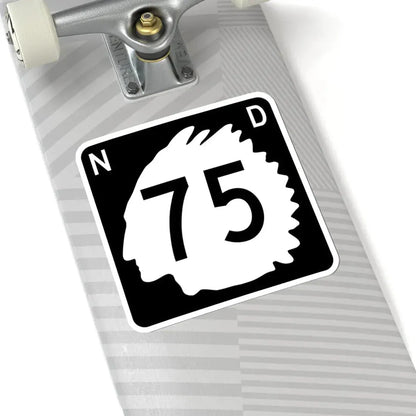 North Dakota 75 (North Dakota) (Road Sign) STICKER Vinyl Kiss-Cut Decal - The Sticker Space