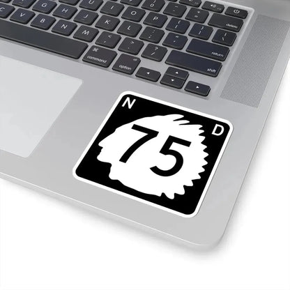 North Dakota 75 (North Dakota) (Road Sign) STICKER Vinyl Kiss-Cut Decal - The Sticker Space