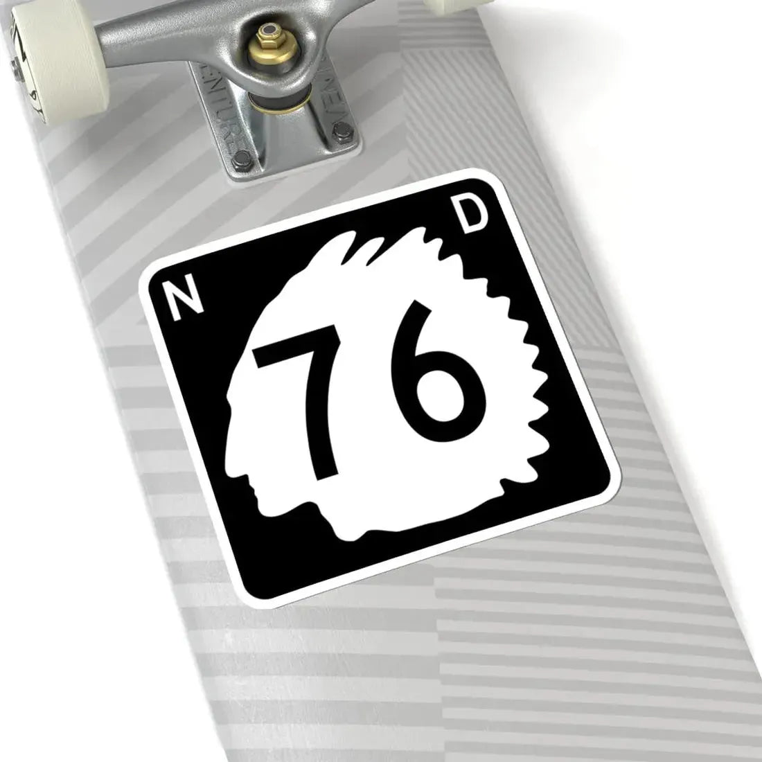 North Dakota 76 (North Dakota) (Road Sign) STICKER Vinyl Kiss-Cut Decal - The Sticker Space