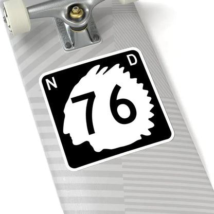 North Dakota 76 (North Dakota) (Road Sign) STICKER Vinyl Kiss-Cut Decal - The Sticker Space