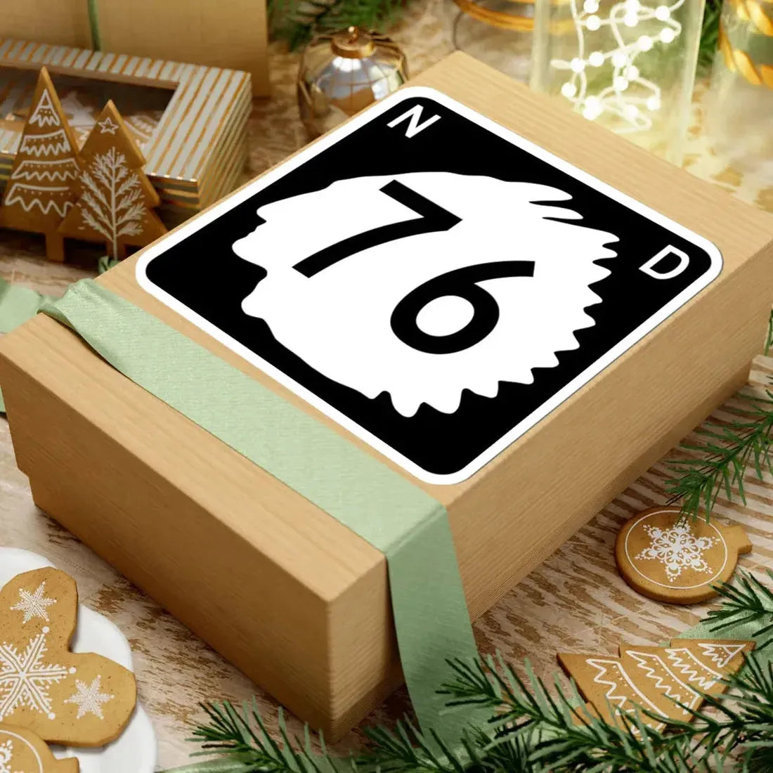 North Dakota 76 (North Dakota) (Road Sign) STICKER Vinyl Kiss-Cut Decal - The Sticker Space