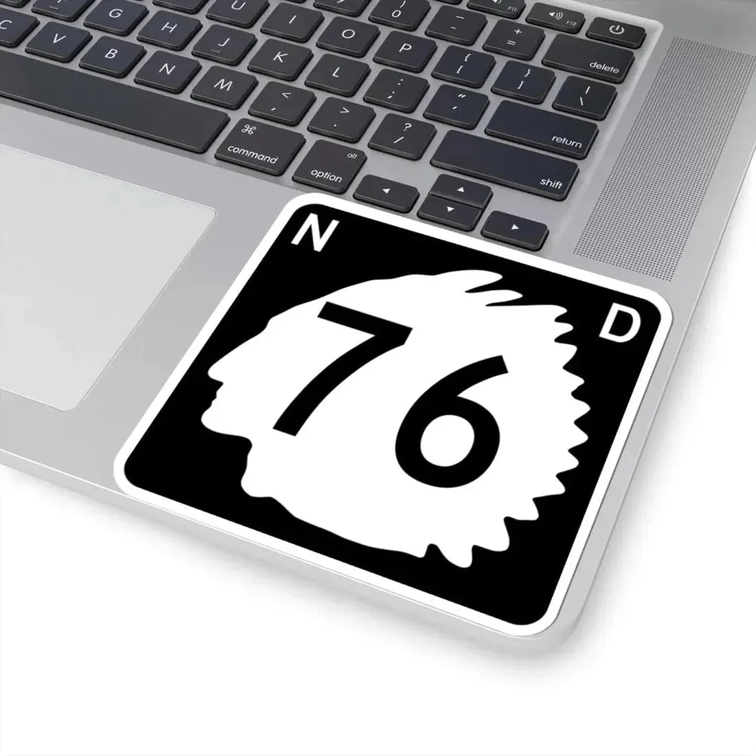 North Dakota 76 (North Dakota) (Road Sign) STICKER Vinyl Kiss-Cut Decal - The Sticker Space