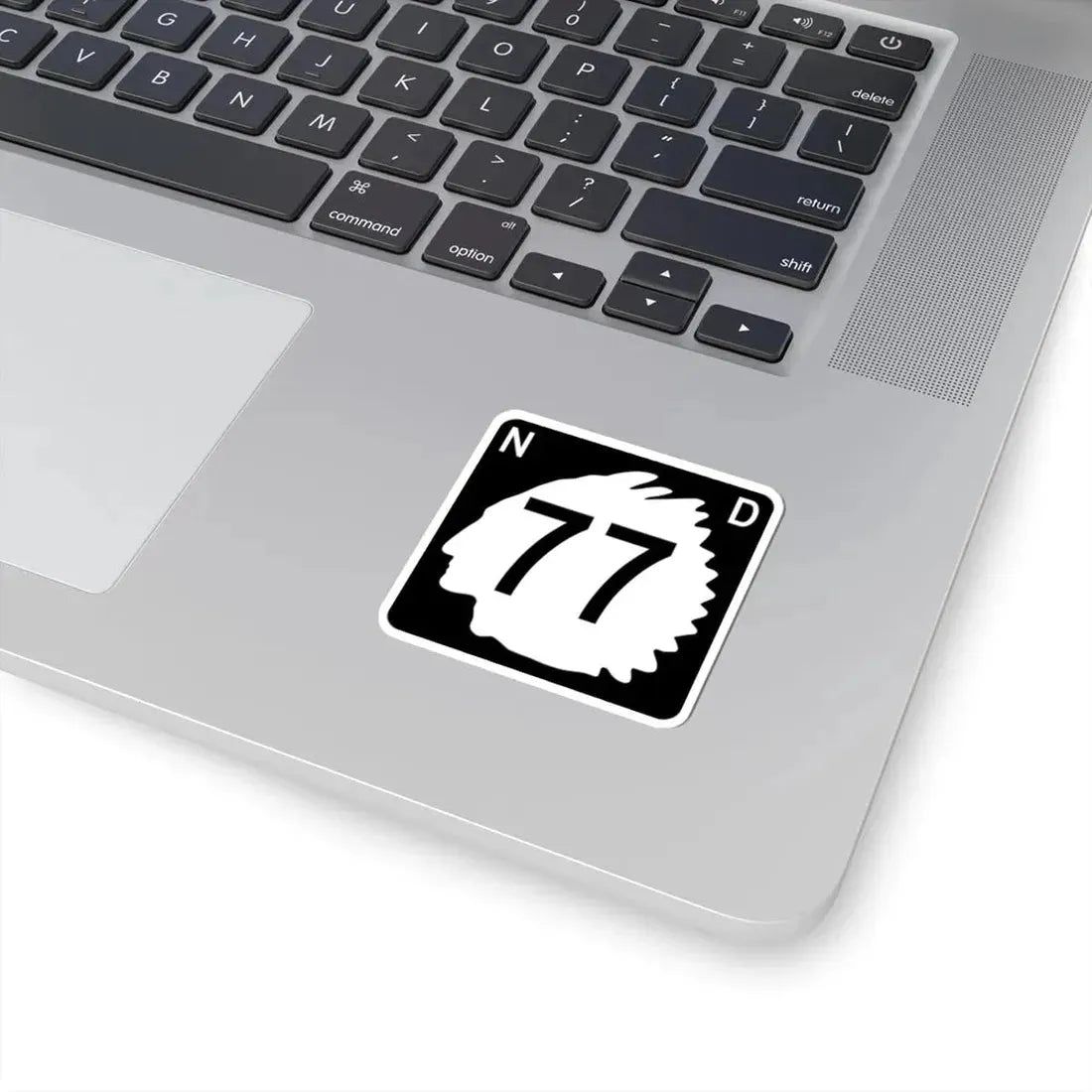 North Dakota 77 (North Dakota) (Road Sign) STICKER Vinyl Kiss-Cut Decal - The Sticker Space