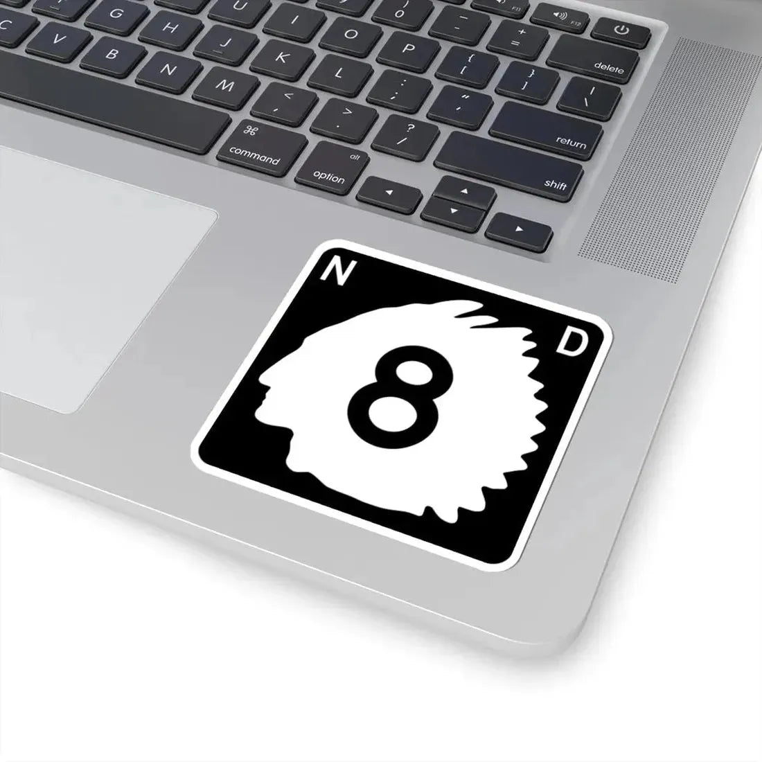 North Dakota 8 (North Dakota) (Road Sign) STICKER Vinyl Kiss-Cut Decal - The Sticker Space