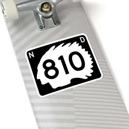 North Dakota 810 (North Dakota) (Road Sign) STICKER Vinyl Kiss-Cut Decal - The Sticker Space