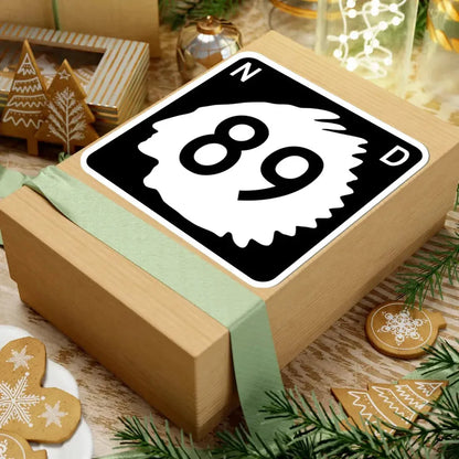 North Dakota 89 (North Dakota) (Road Sign) STICKER Vinyl Kiss-Cut Decal - The Sticker Space