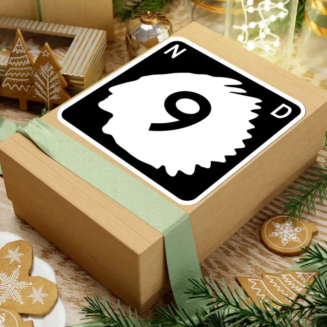 North Dakota 9 (North Dakota) (Road Sign) STICKER Vinyl Kiss-Cut Decal - The Sticker Space