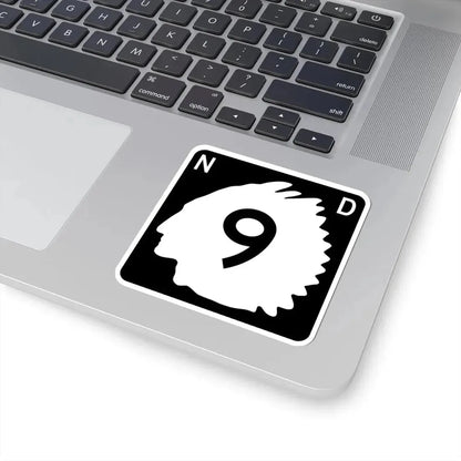 North Dakota 9 (North Dakota) (Road Sign) STICKER Vinyl Kiss-Cut Decal - The Sticker Space