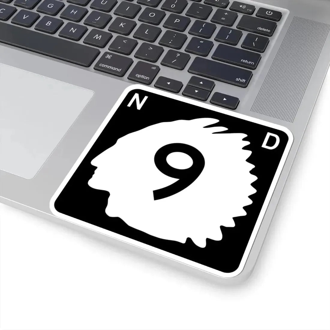 North Dakota 9 (North Dakota) (Road Sign) STICKER Vinyl Kiss-Cut Decal - The Sticker Space