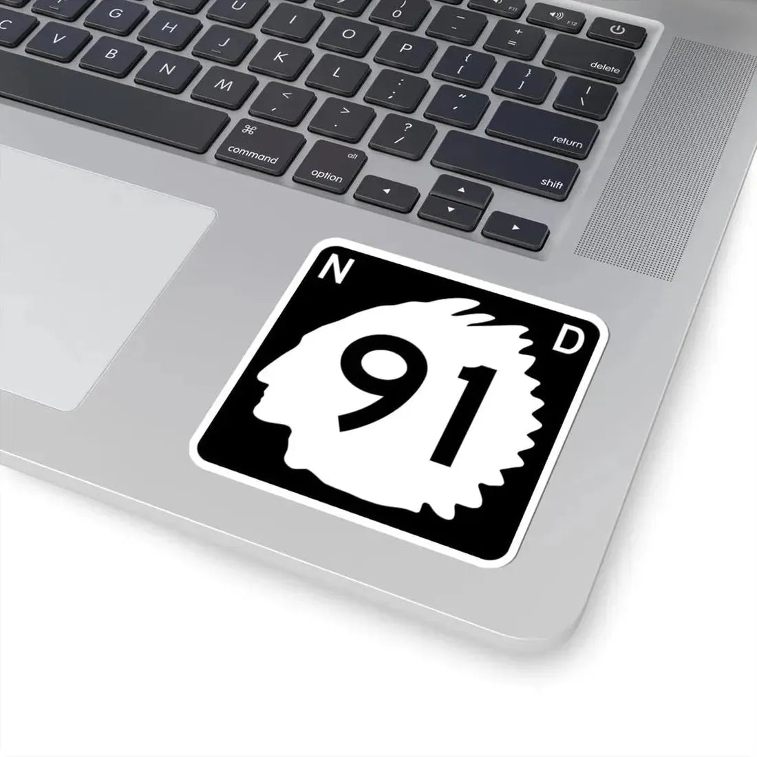 North Dakota 91 (North Dakota) (Road Sign) STICKER Vinyl Kiss-Cut Decal - The Sticker Space