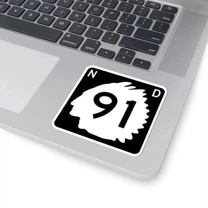 North Dakota 91 (North Dakota) (Road Sign) STICKER Vinyl Kiss-Cut Decal - The Sticker Space