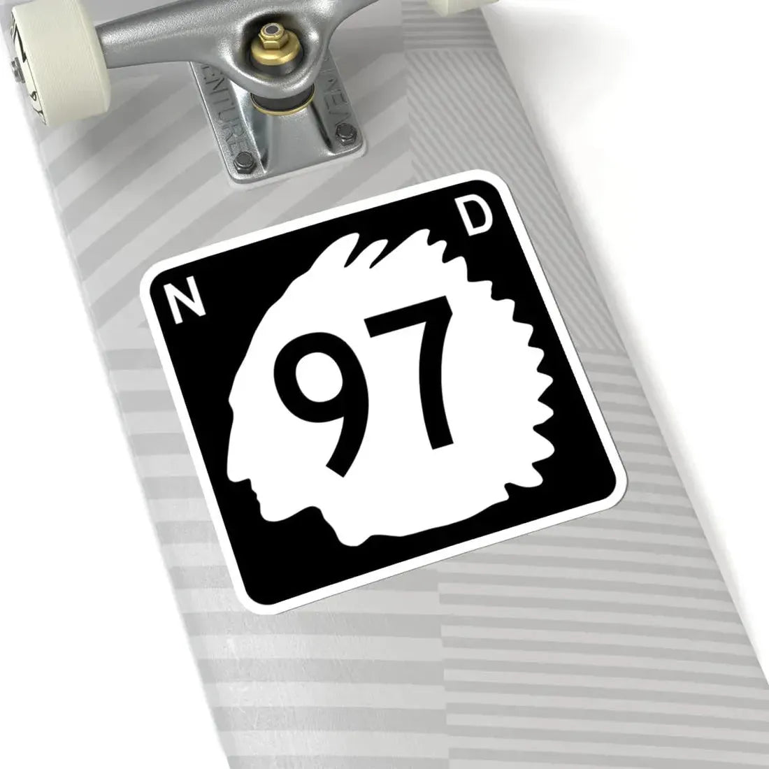 North Dakota 97 (North Dakota) (Road Sign) STICKER Vinyl Kiss-Cut Decal - The Sticker Space