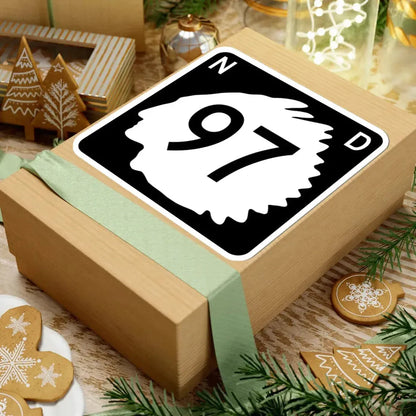 North Dakota 97 (North Dakota) (Road Sign) STICKER Vinyl Kiss-Cut Decal - The Sticker Space