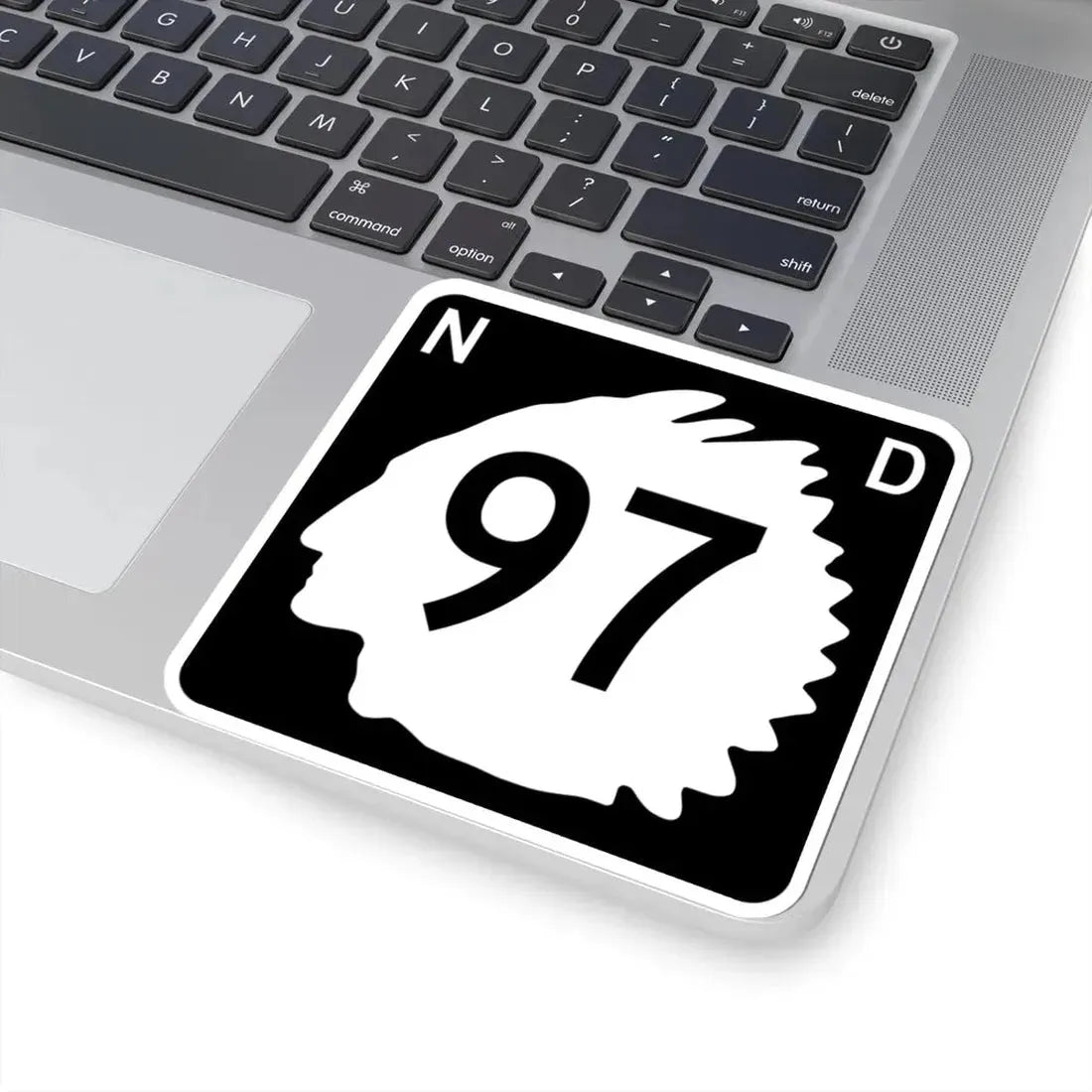 North Dakota 97 (North Dakota) (Road Sign) STICKER Vinyl Kiss-Cut Decal - The Sticker Space