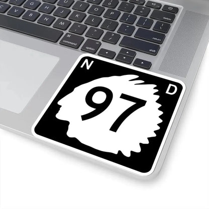 North Dakota 97 (North Dakota) (Road Sign) STICKER Vinyl Kiss-Cut Decal - The Sticker Space