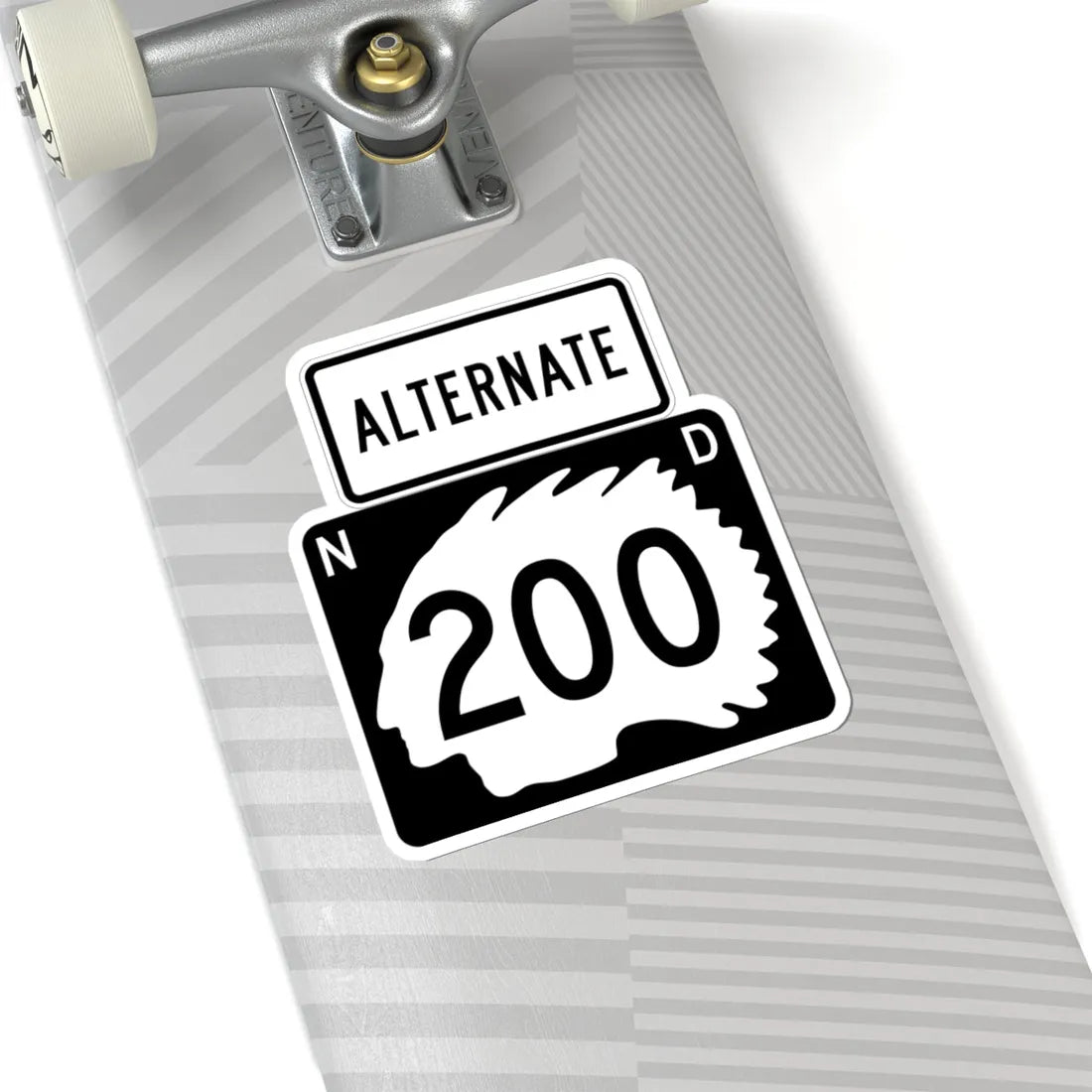 North Dakota Alt 200 (North Dakota) (Road Sign) STICKER Vinyl Kiss-Cut Decal - The Sticker Space