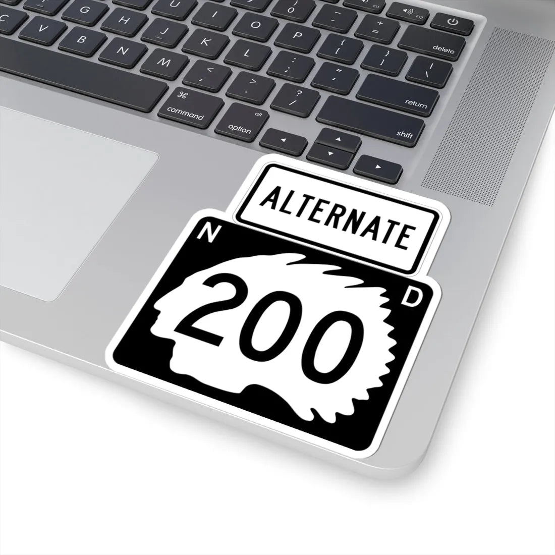 North Dakota Alt 200 (North Dakota) (Road Sign) STICKER Vinyl Kiss-Cut Decal - The Sticker Space
