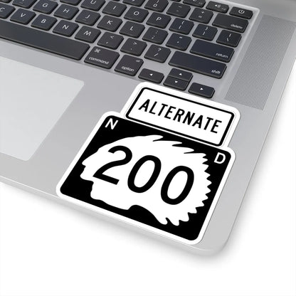 North Dakota Alt 200 (North Dakota) (Road Sign) STICKER Vinyl Kiss-Cut Decal - The Sticker Space