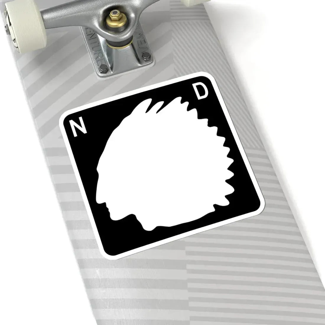 North Dakota blank (North Dakota) (Road Sign) STICKER Vinyl Kiss-Cut Decal - The Sticker Space