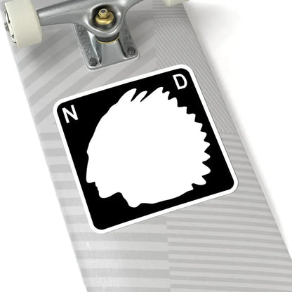 North Dakota blank (North Dakota) (Road Sign) STICKER Vinyl Kiss-Cut Decal - The Sticker Space