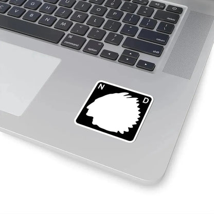 North Dakota blank (North Dakota) (Road Sign) STICKER Vinyl Kiss-Cut Decal - The Sticker Space