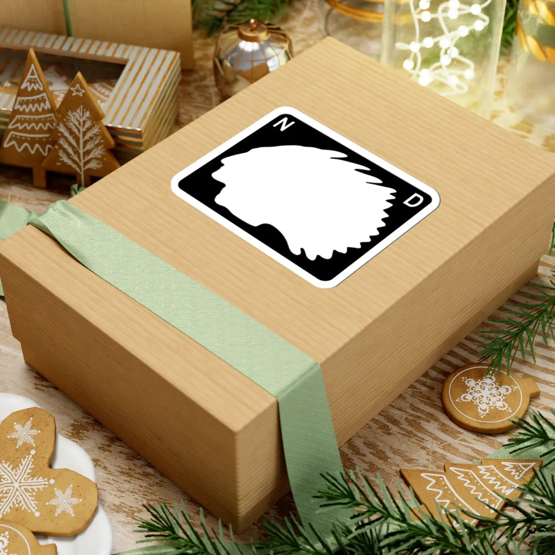 North Dakota wide blank (North Dakota) (Road Sign) STICKER Vinyl Kiss-Cut Decal - The Sticker Space