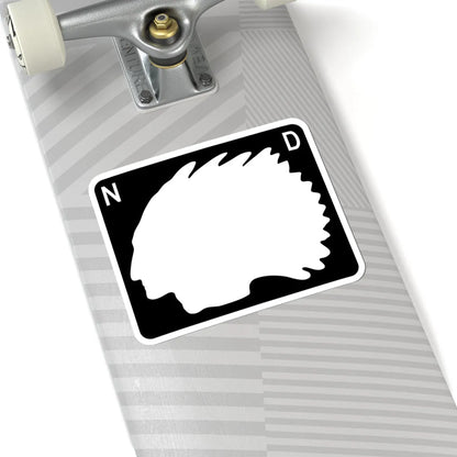 North Dakota wide blank (North Dakota) (Road Sign) STICKER Vinyl Kiss-Cut Decal - The Sticker Space