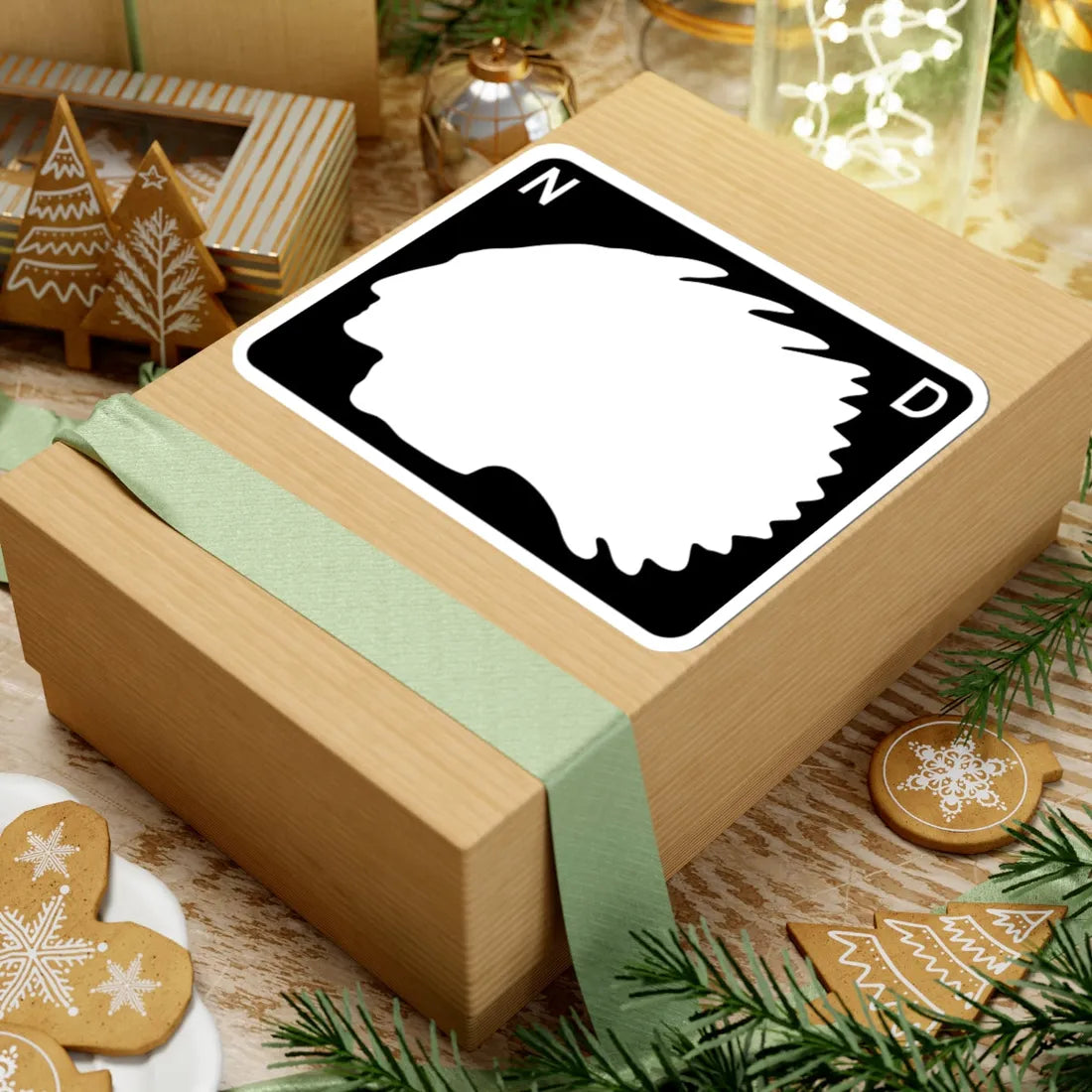 North Dakota wide blank (North Dakota) (Road Sign) STICKER Vinyl Kiss-Cut Decal - The Sticker Space