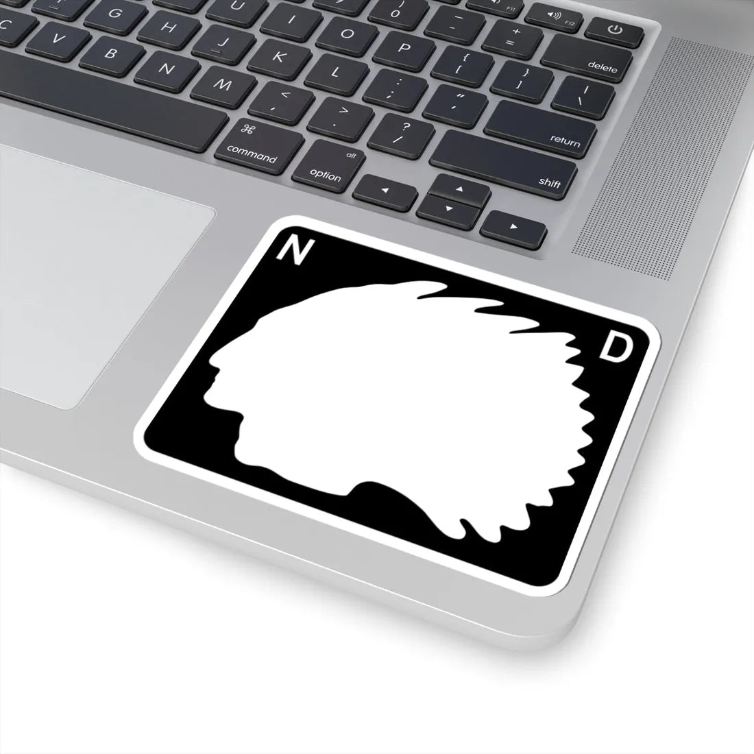 North Dakota wide blank (North Dakota) (Road Sign) STICKER Vinyl Kiss-Cut Decal - The Sticker Space