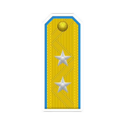 North Korea AirForce OF 7 (Korea) (Military Rank) STICKER Vinyl Kiss-Cut Decal 2 Inch White - The Sticker Space