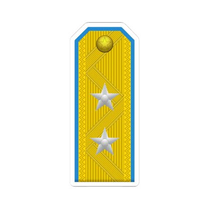 North Korea AirForce OF 7 (Korea) (Military Rank) STICKER Vinyl Kiss-Cut Decal 3 Inch White - The Sticker Space