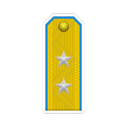 North Korea AirForce OF 7 (Korea) (Military Rank) STICKER Vinyl Kiss-Cut Decal 4 Inch White - The Sticker Space