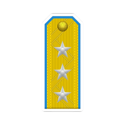 North Korea AirForce OF 8 (Korea) (Military Rank) STICKER Vinyl Kiss-Cut Decal 2 Inch White - The Sticker Space