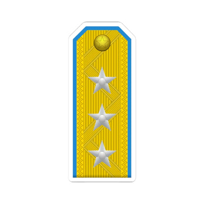 North Korea AirForce OF 8 (Korea) (Military Rank) STICKER Vinyl Kiss-Cut Decal 3 Inch White - The Sticker Space