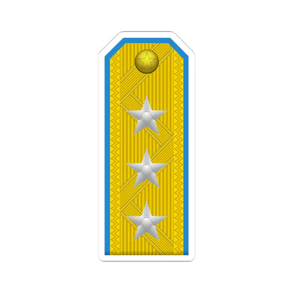 North Korea AirForce OF 8 (Korea) (Military Rank) STICKER Vinyl Kiss-Cut Decal 4 Inch White - The Sticker Space