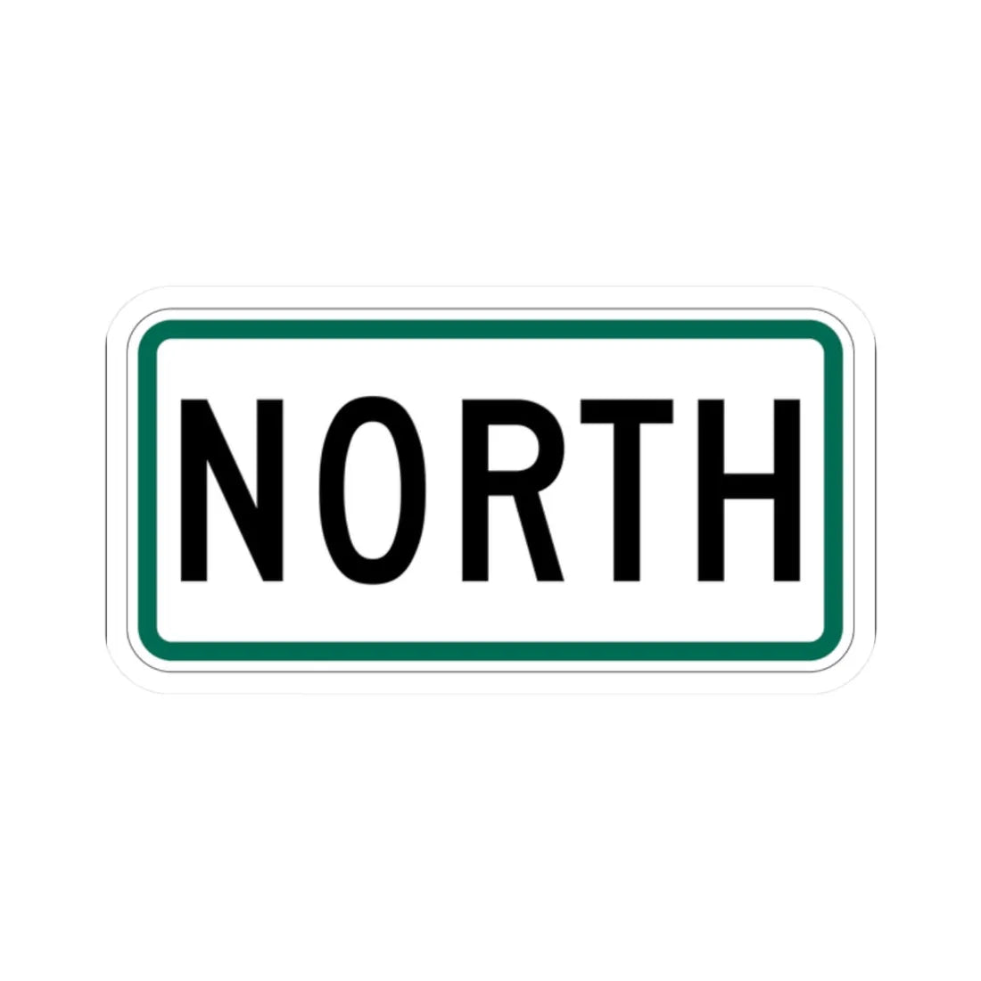 North plate small South Dakota (South Dakota) (Road Sign) STICKER Vinyl Kiss-Cut Decal 2 Inch White - The Sticker Space