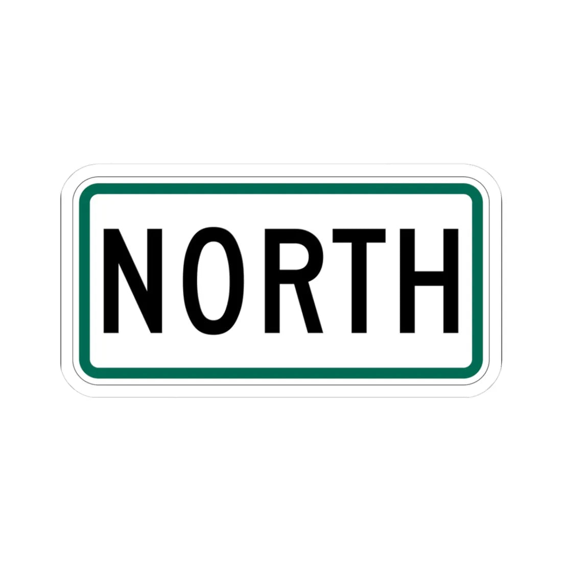 North plate small South Dakota (South Dakota) (Road Sign) STICKER Vinyl Kiss-Cut Decal 3 Inch White - The Sticker Space