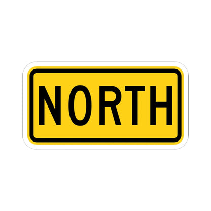 North plate small Wyoming (Wyoming) (Road Sign) STICKER Vinyl Kiss-Cut Decal 4 Inch White - The Sticker Space