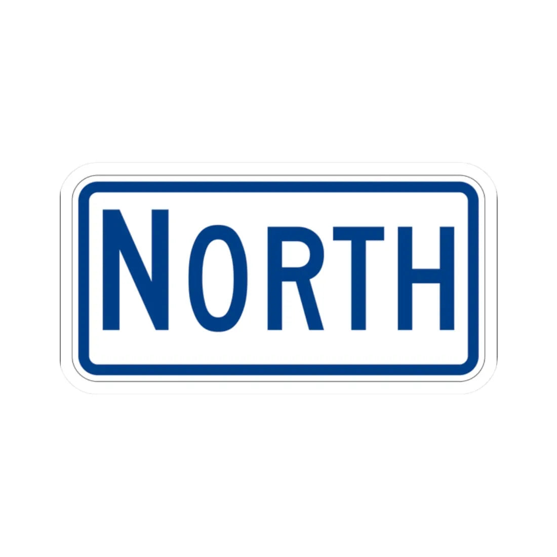 North plate South Carolina (South Carolina) (Road Sign) STICKER Vinyl Kiss-Cut Decal 2 Inch White - The Sticker Space