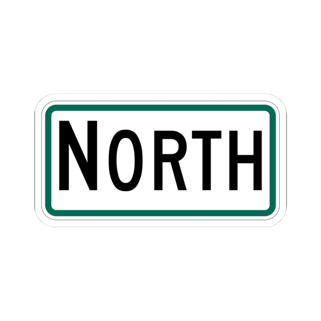 North plate South Dakota (South Dakota) (Road Sign) STICKER Vinyl Kiss-Cut Decal 3 Inch White - The Sticker Space