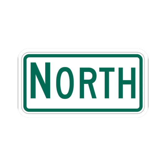 North plate Vermont (Vermont) (Road Sign) STICKER Vinyl Kiss-Cut Decal 2 Inch White - The Sticker Space