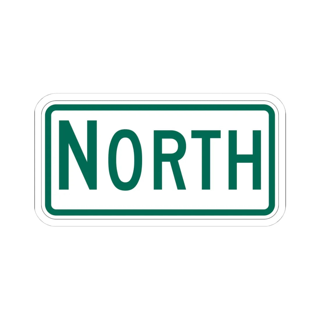 North plate Vermont (Vermont) (Road Sign) STICKER Vinyl Kiss-Cut Decal 4 Inch White - The Sticker Space