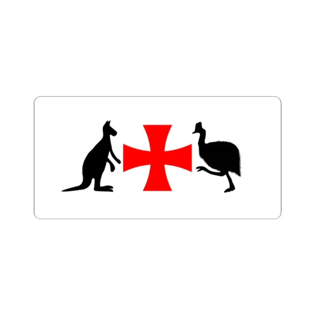 North Queensland Flag Bob Katter Proposal (Australia) STICKER Vinyl Kiss-Cut Decal 2 Inch White - The Sticker Space