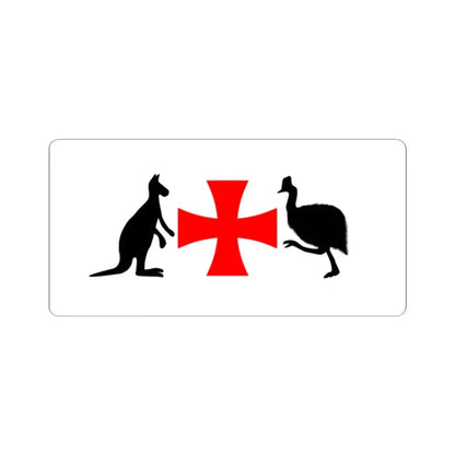 North Queensland Flag Bob Katter Proposal (Australia) STICKER Vinyl Kiss-Cut Decal 2 Inch White - The Sticker Space