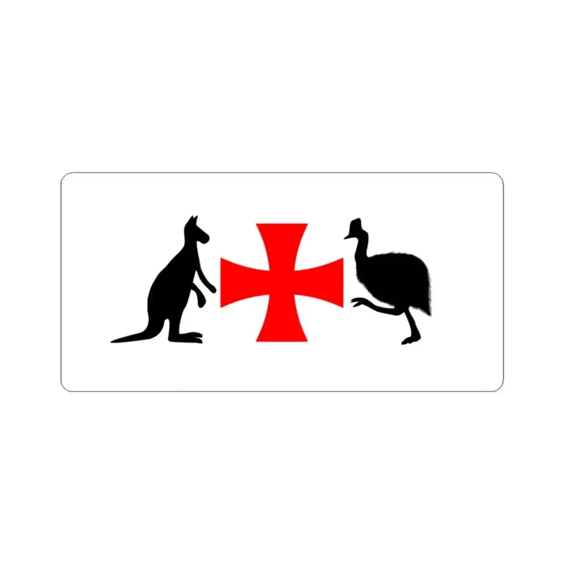 North Queensland Flag Bob Katter Proposal (Australia) STICKER Vinyl Kiss-Cut Decal 3 Inch White - The Sticker Space