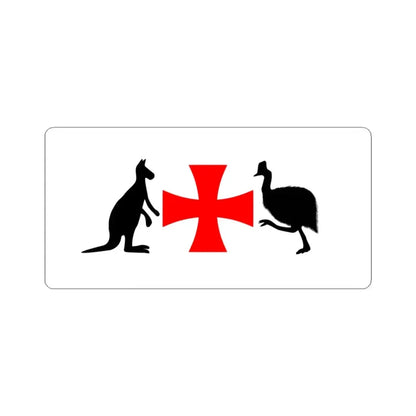 North Queensland Flag Bob Katter Proposal (Australia) STICKER Vinyl Kiss-Cut Decal 3 Inch White - The Sticker Space